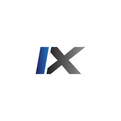 Fototapeta na wymiar Simple Modern letters Initial Logo ix