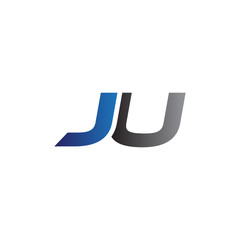 Simple Modern letters Initial Logo ju