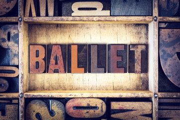 Ballet Concept Letterpress Type © enterlinedesign