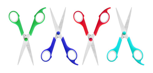  scissors isolated on a white background