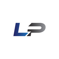 Simple Modern letters Initial Logo lp