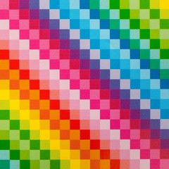 Bright rainbow square pattern
