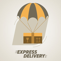 Express Delivery Symbols. Worldwide Shipping.
