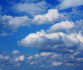 blue sky background with white clouds 