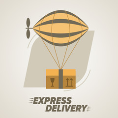 Express Delivery Symbols. Worldwide Shipping.