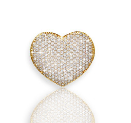 Heart diamond composition. Valentine's day background 