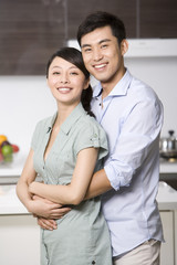 Portrait of a couple in the kitchen