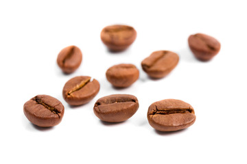 Coffee Beans isolated on white.