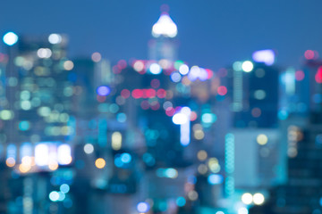 Bangkok city blurry abstract