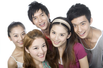 Obraz premium Portrait of group of young adults