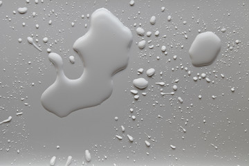 splash drops on gray background