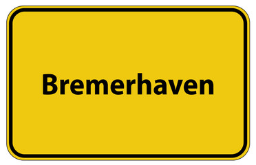 Ortstafel Bremerhaven in Deutschland