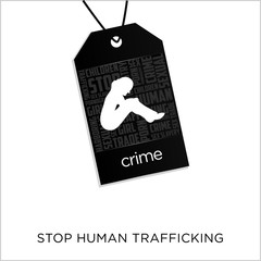 Human Trafficking Vector Template