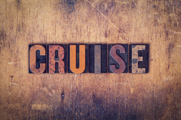 Cruise Concept Wooden Letterpress Type