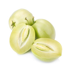 pepino melon on white background