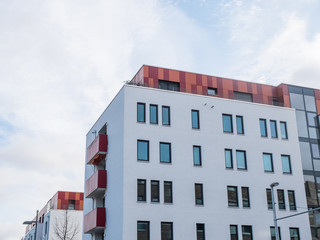 Modern Low Rise Building with Colorful Features