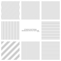 Simple striped patterns, seamless 