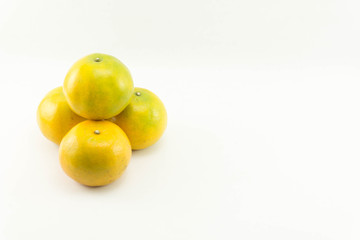 orange on white background