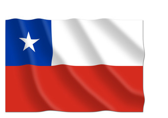 Fototapeta premium chile flag
