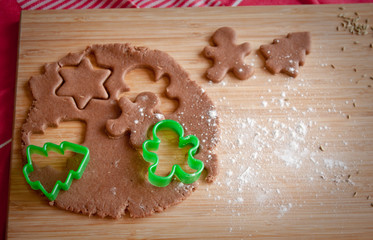 The dough for gingerbread