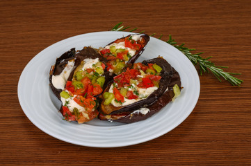 Grilled eggplant