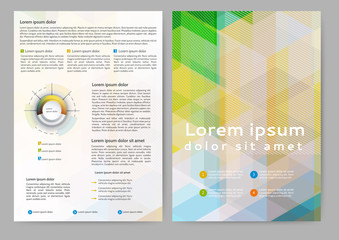 Abstract colored brochure