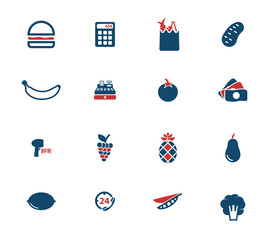 Grocery simply icons
