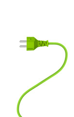 Grüner Stromstecker