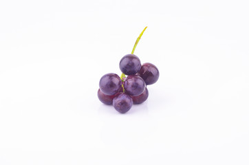 red grape isolated on white