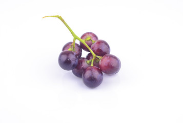 red grape isolated on white