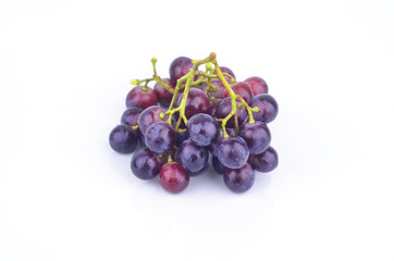 red grape isolated on white