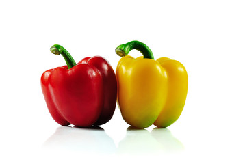 Cayenne pepper isolated on a white background