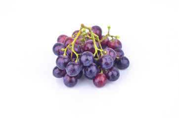 red grape isolated on white