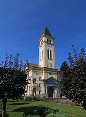 Fototapeta na wymiar Historical building of the Lutheran church