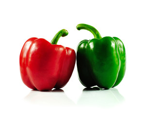 Cayenne pepper isolated on a white background