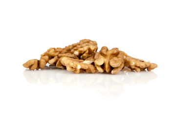 walnuts on a white background