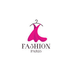 Obraz na płótnie Canvas Pink Dress Logo