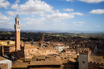Fototapeta na wymiar View of Siena, Tuscany, Italy