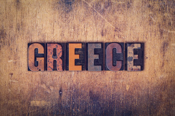 Greece Concept Wooden Letterpress Type