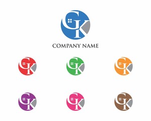 GK Letter House Logo