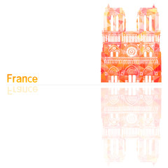 Fototapeta premium Cathedral, vector illustration