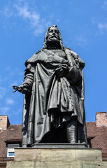 Albrecht Duerer monument in Nuremberg, Germany, 2015