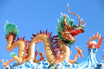 Obraz premium China dragon art color