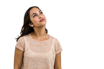 Close-up of thoughtful woman