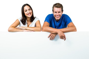 Close-up of smiling couple