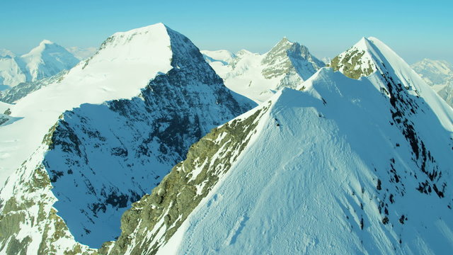 Aerial Eiger Swiss Grindelwald Rock climbing mountaineering 