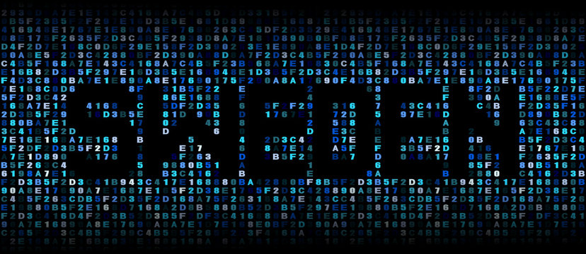 Sweden text on hex code illustration