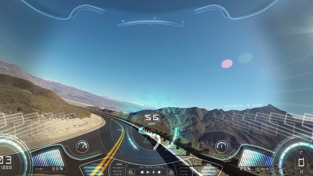 car driving pov apps display motion graphics GPS technology game road satellite