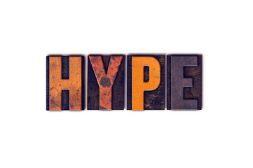 Hype Concept Isolated Letterpress Type