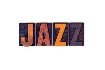 Jazz  Concept Isolated Letterpress Type